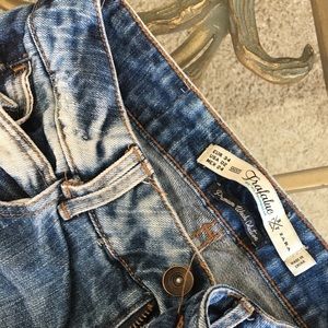 Zara distressed premium wash trafaluc jeans